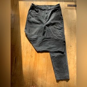 Black wash Curvy High Rise Mom Jeans from American Eagle